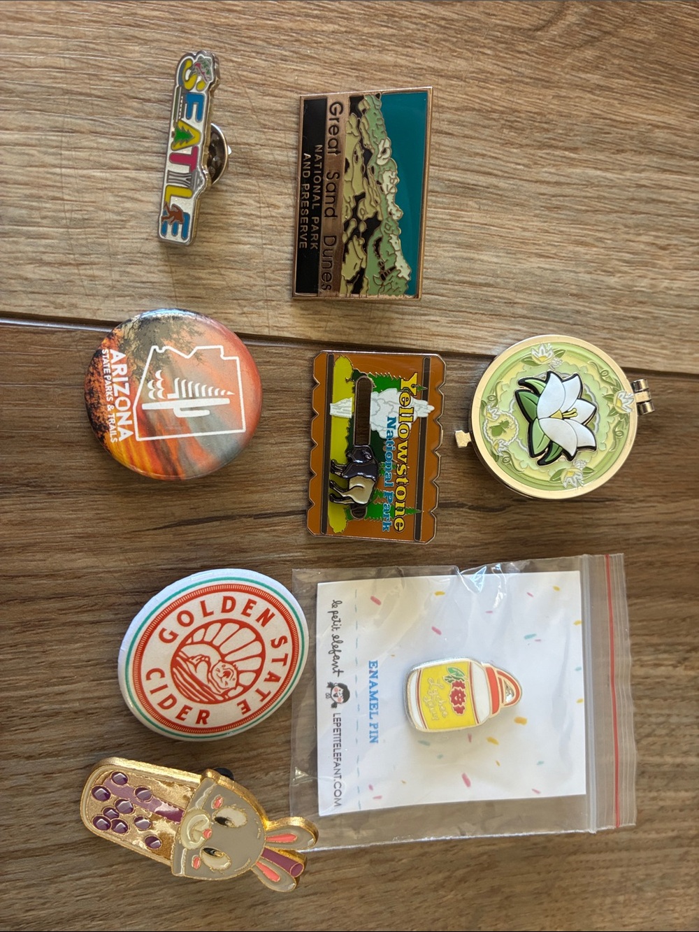 Assorted Enamel Pins - Disney, Travel & Novelty Pins